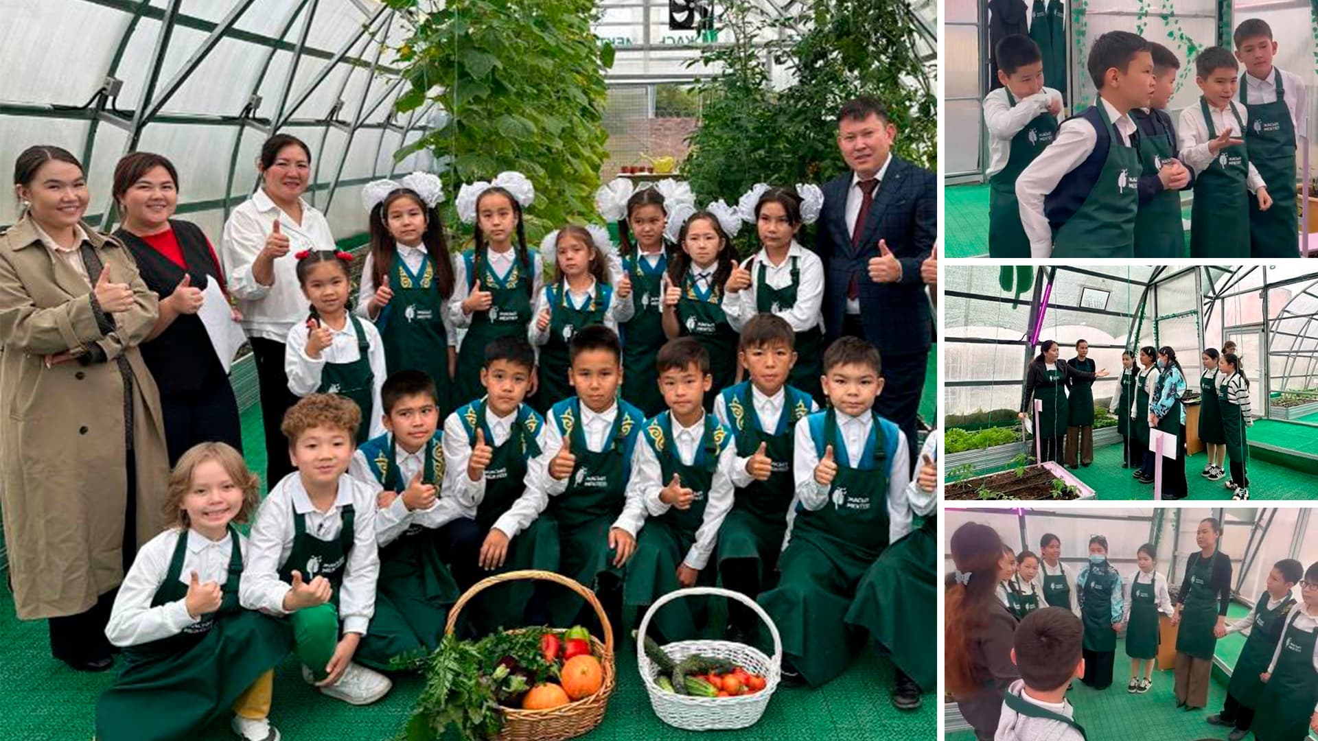 Астанада оқушыларға экологиялық тәрбие берудің жаңа форматы: жылыжайда ерекше сынып сағаты өтті